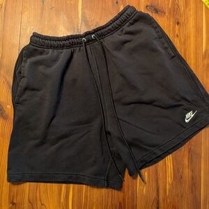 Nike Black Fleece Drawstring Shorts